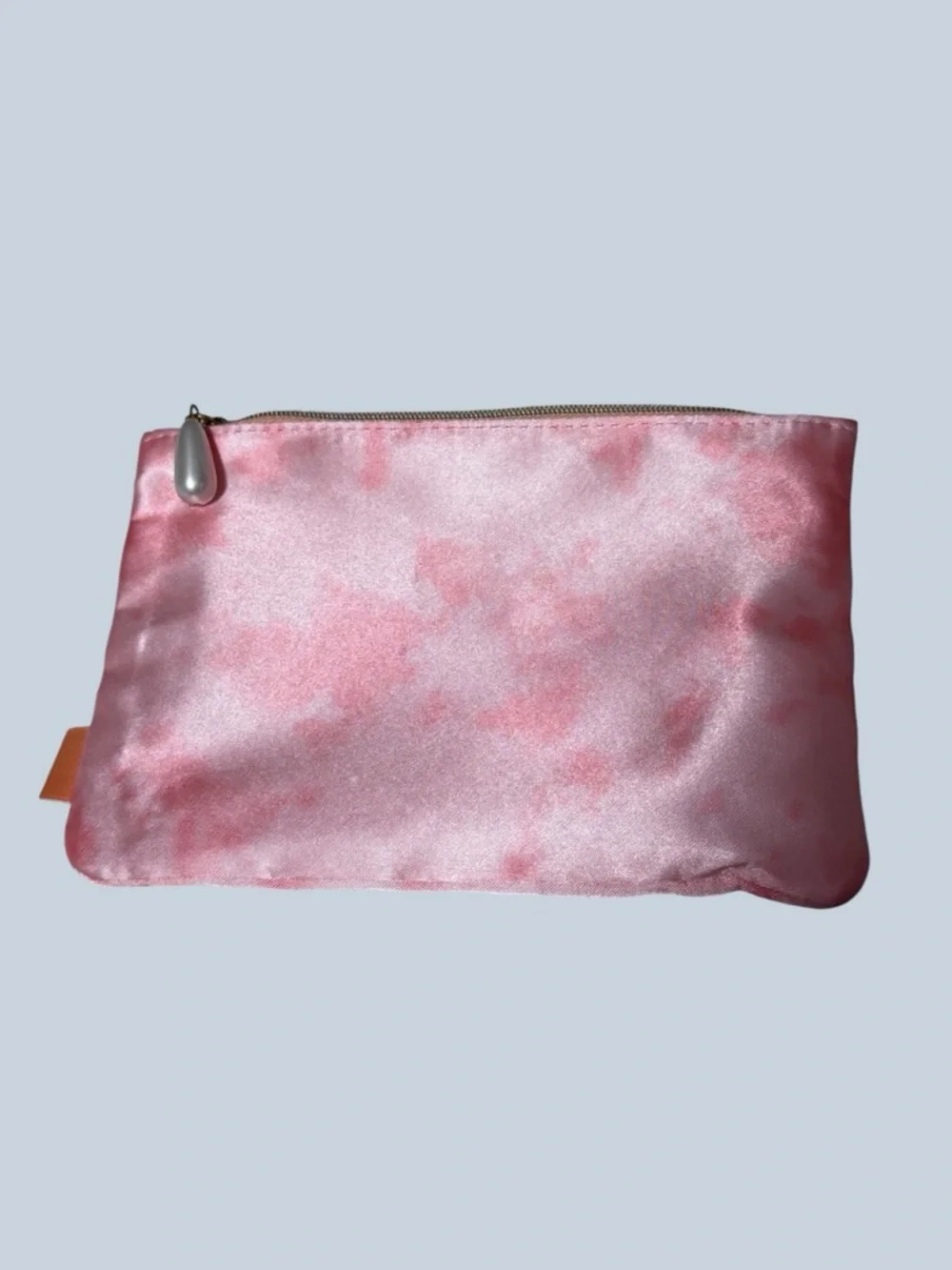 Ipsy Pink Satin Zip Pouch NWT